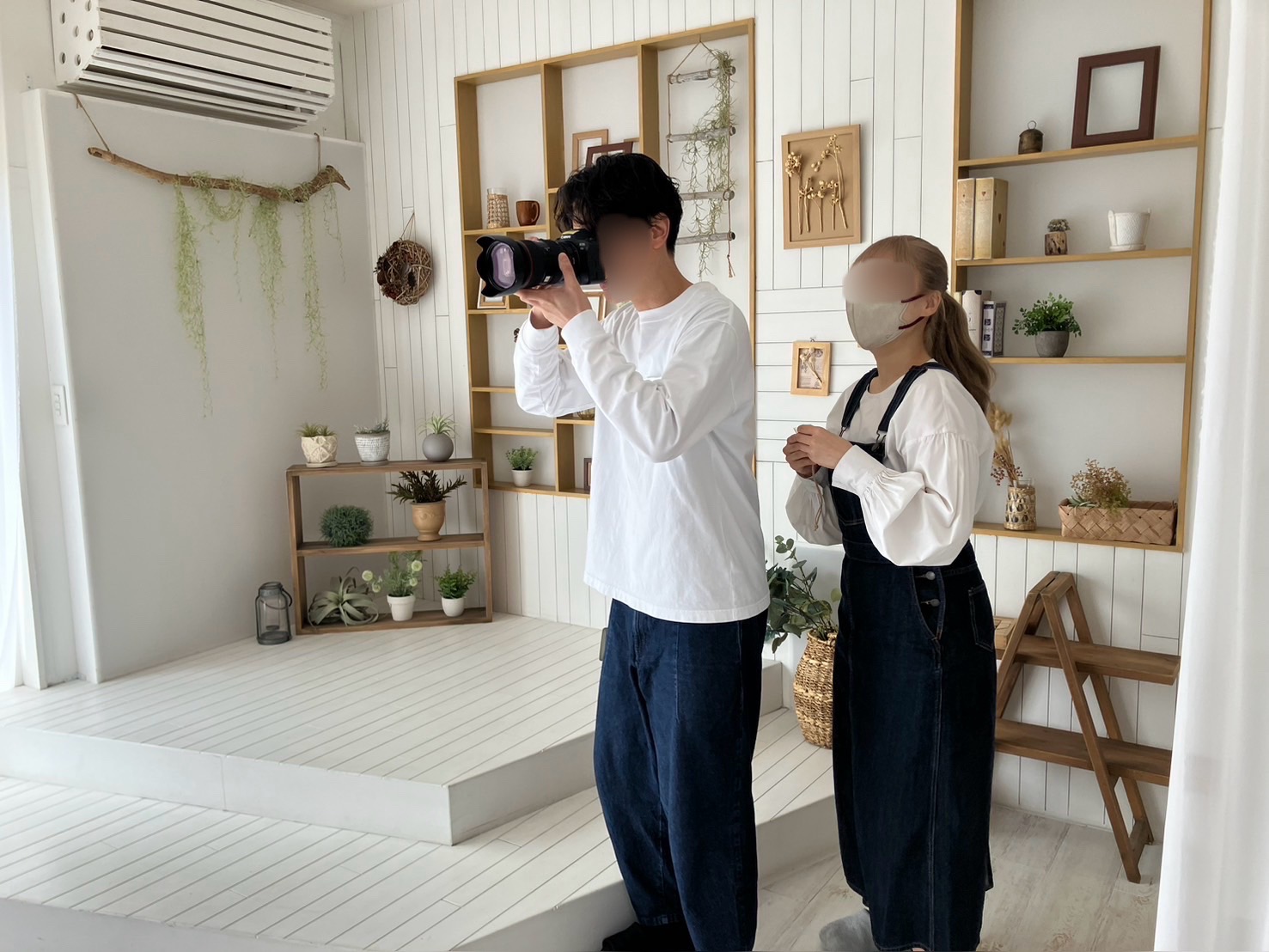 スタジオ貸切の家族写真撮影会の企画がありました